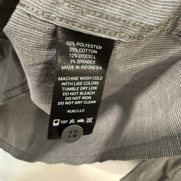 Kuiu Men's Basin Shirt Long Sleeve Grey Large Hunting Casual Button Front - Picture 4 of 8